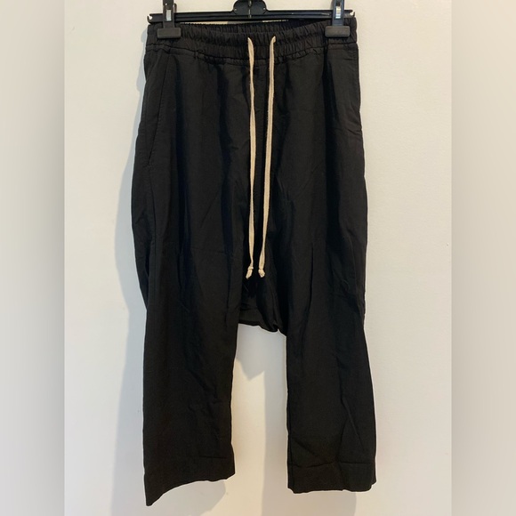 Rick Owens Other - Rick Owens Black Drawstring Men's Pants Size 6